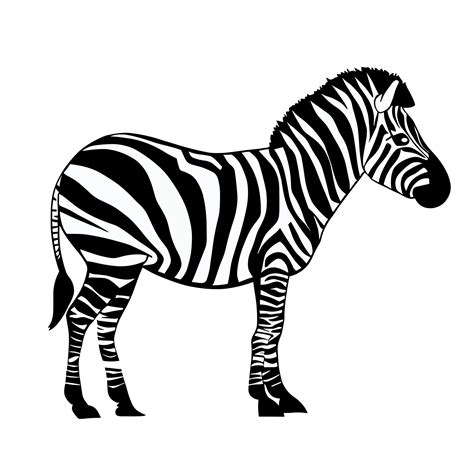 black and white zebra clip art